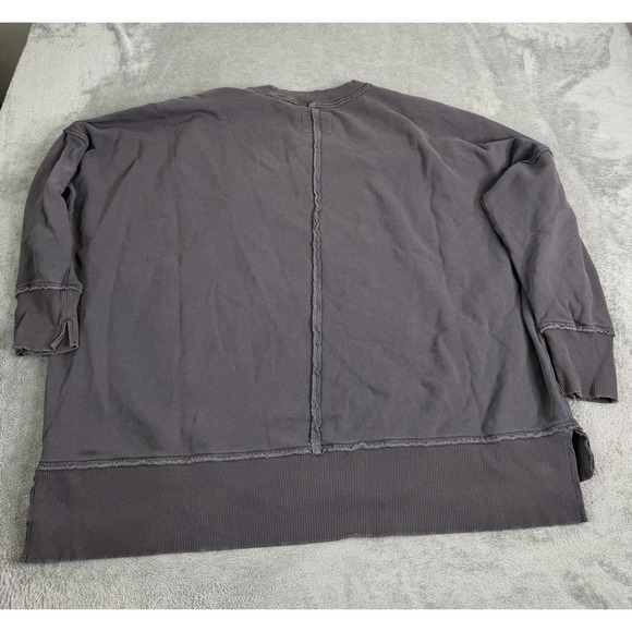 Aerie Oversized Sweatshirt Women's Size Large Gray - Picture 2 of 9